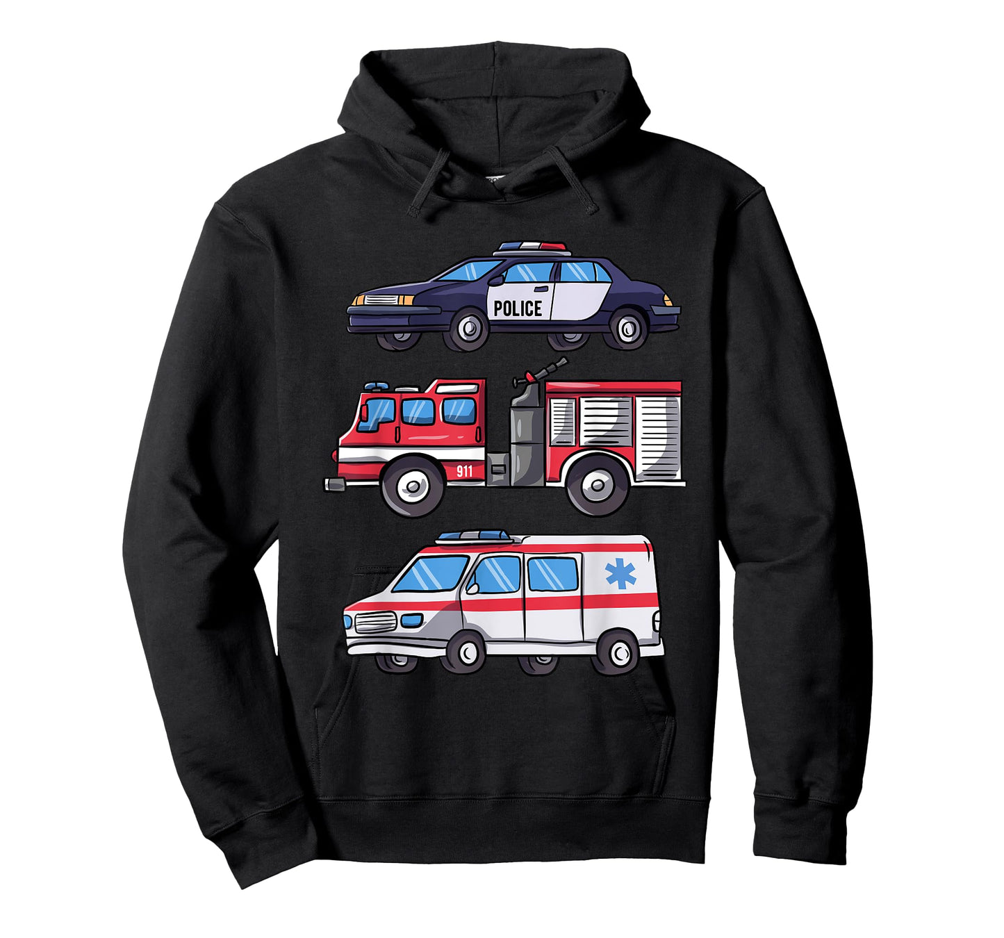 Emergency Vehicle Gift Boys Fire Engine T-Shirt