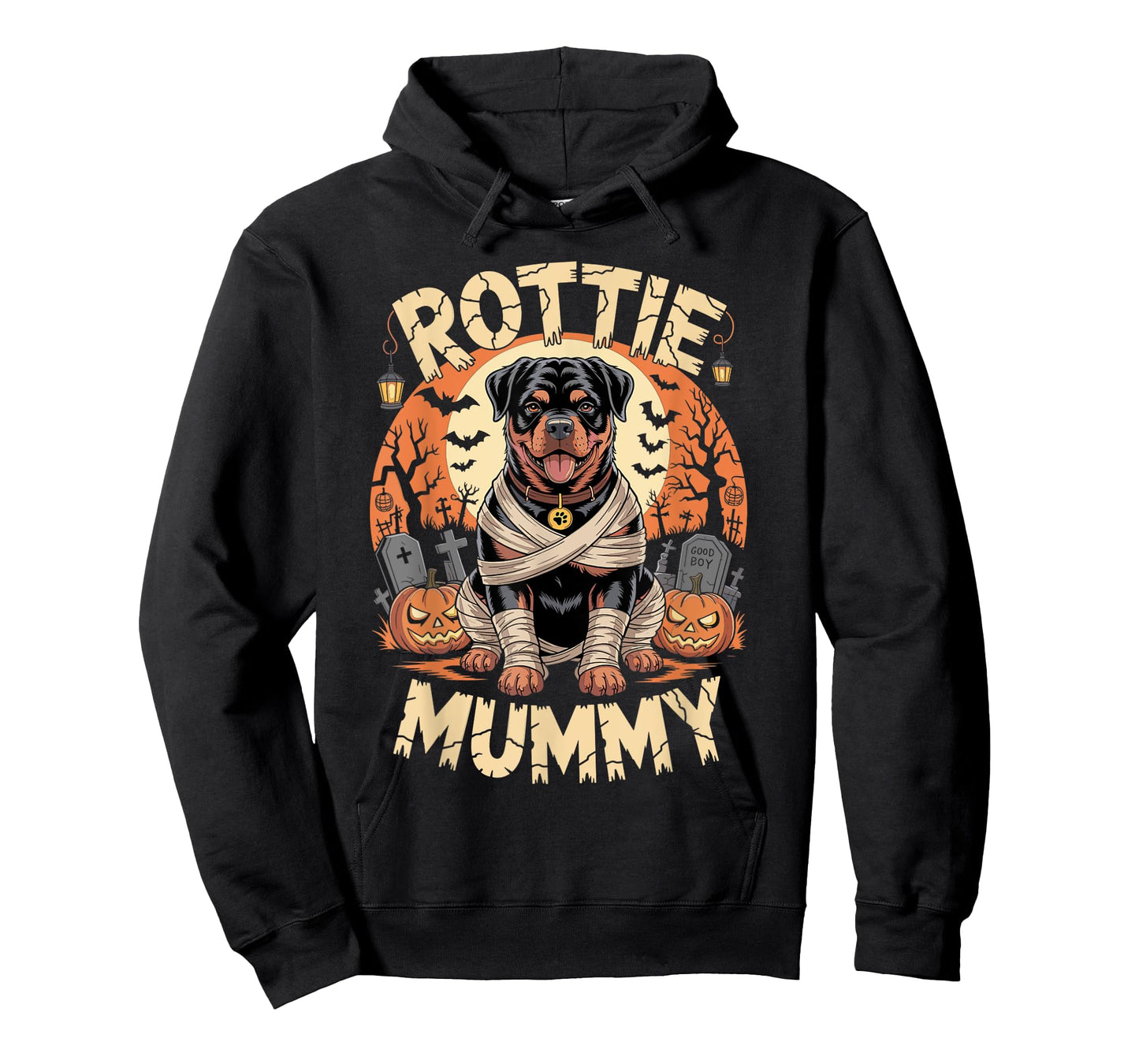 Rottweiler Funny Halloween Costume Dog Owner Rottie Mummy T-Shirt