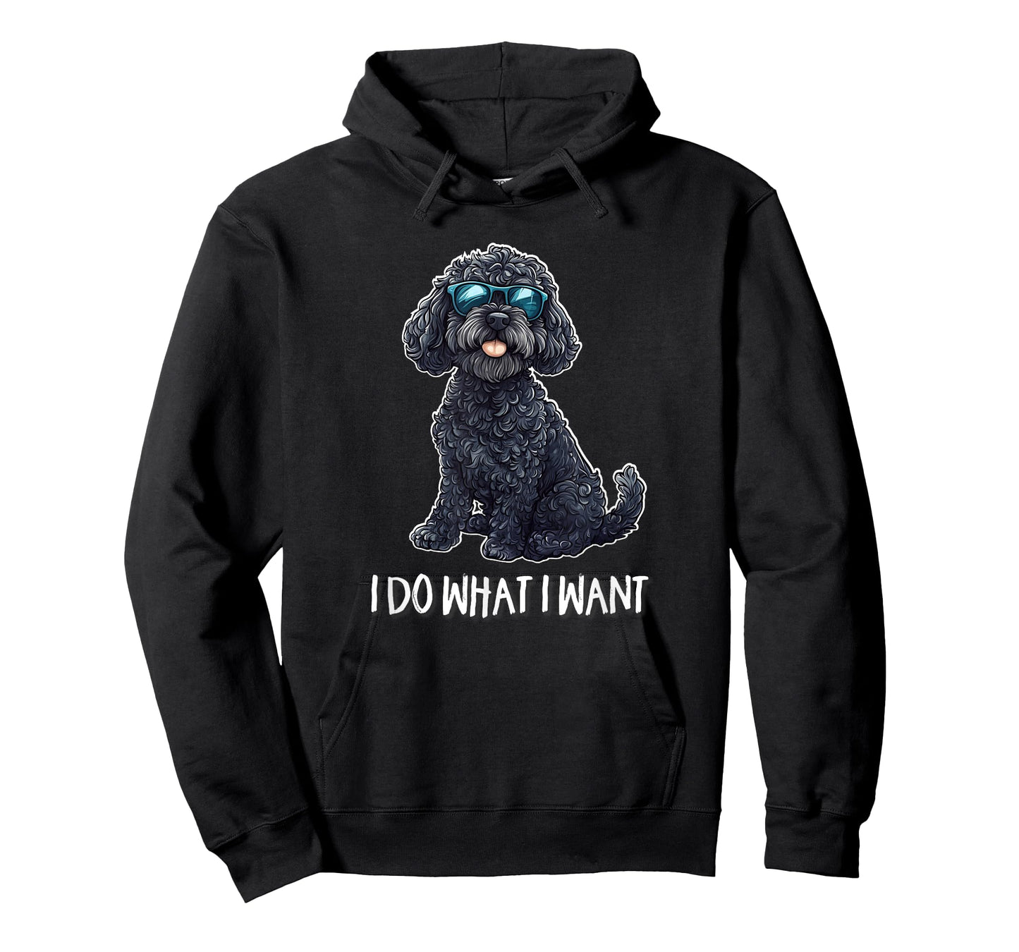 Cute Illustration I Do What I Want Black Cockapoo Lover T-Shirt