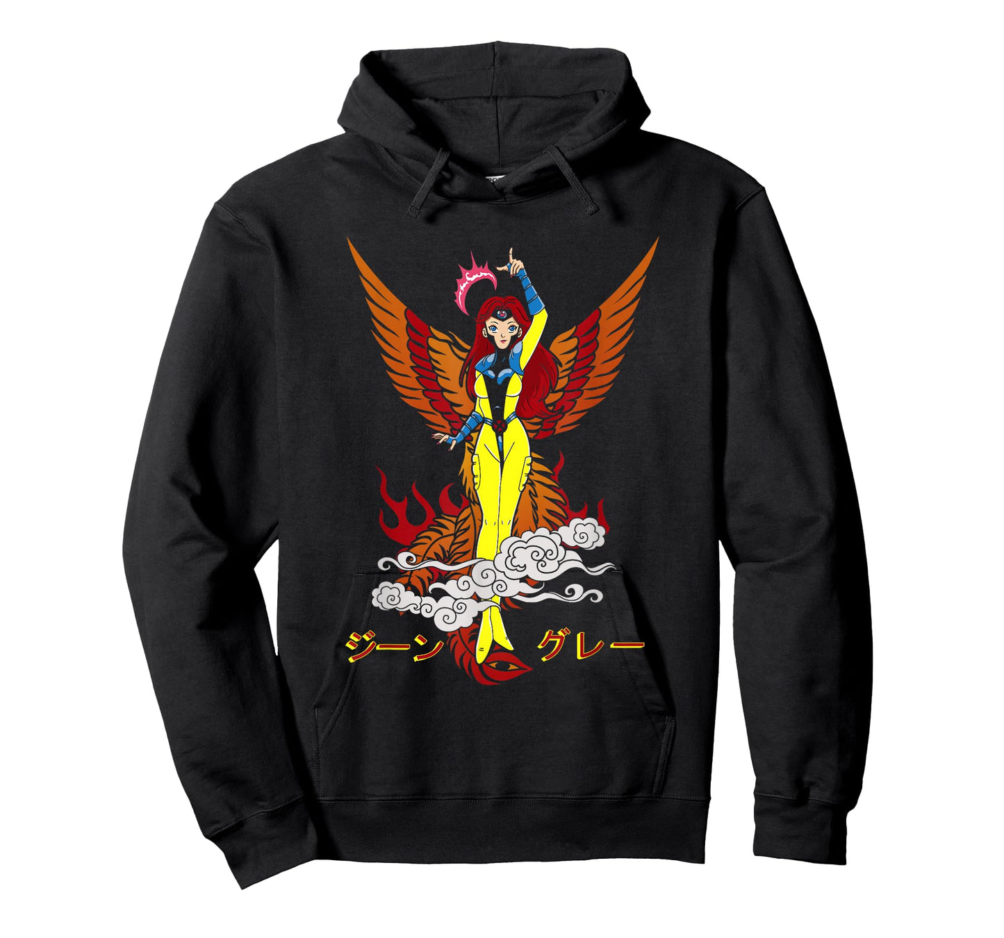 Marvel X-Men Manga Style Jean Grey Phoenix Retro Portrait T-Shirt