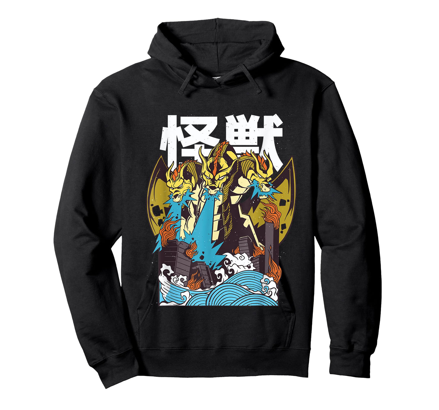 Japanese Kaiju Dragon GHIDORAH with Kanji T-Shirt