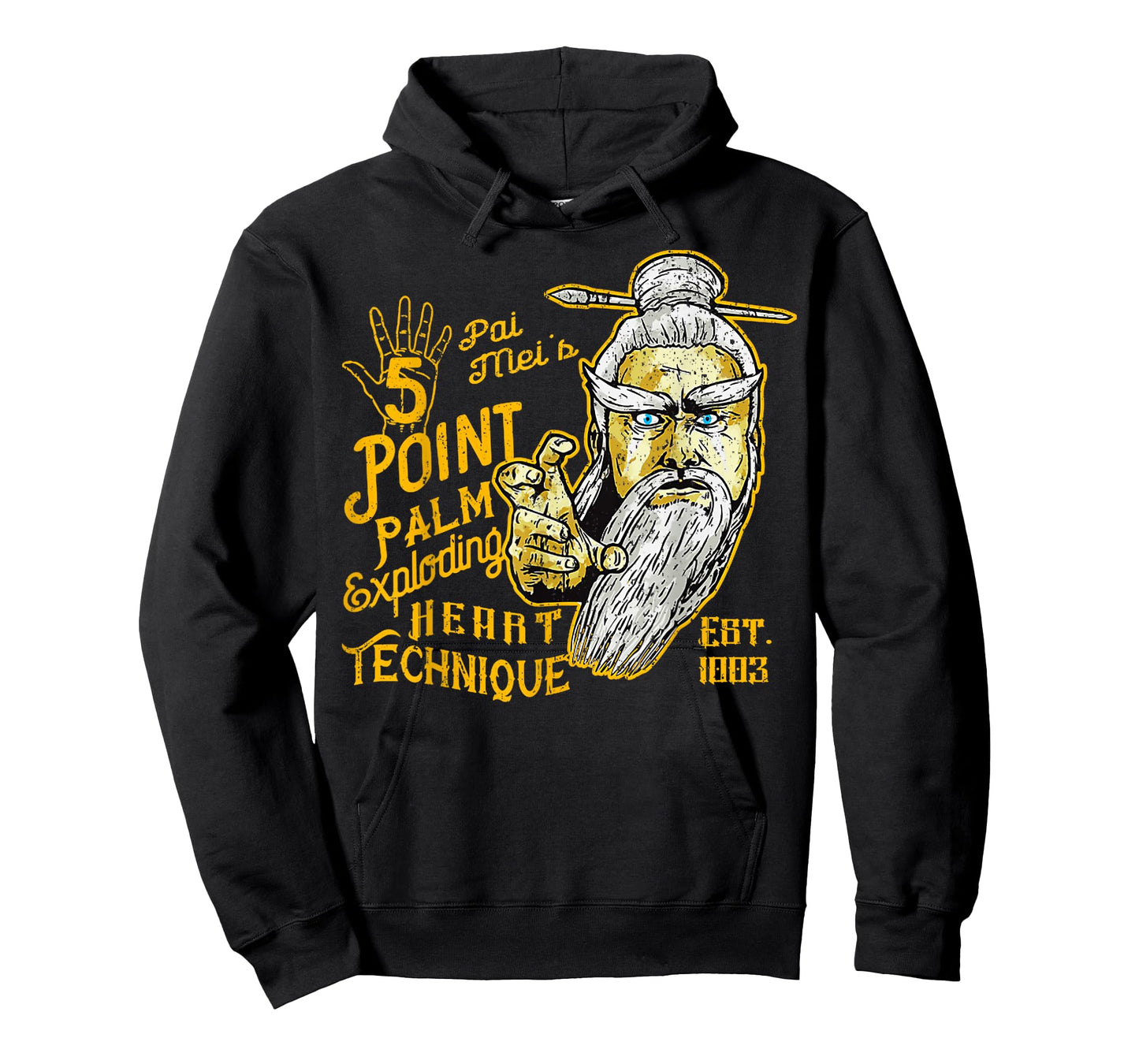 Vintage Pai Mei 5 Point Palm Exploding Heart Technique 1 T-Shirt