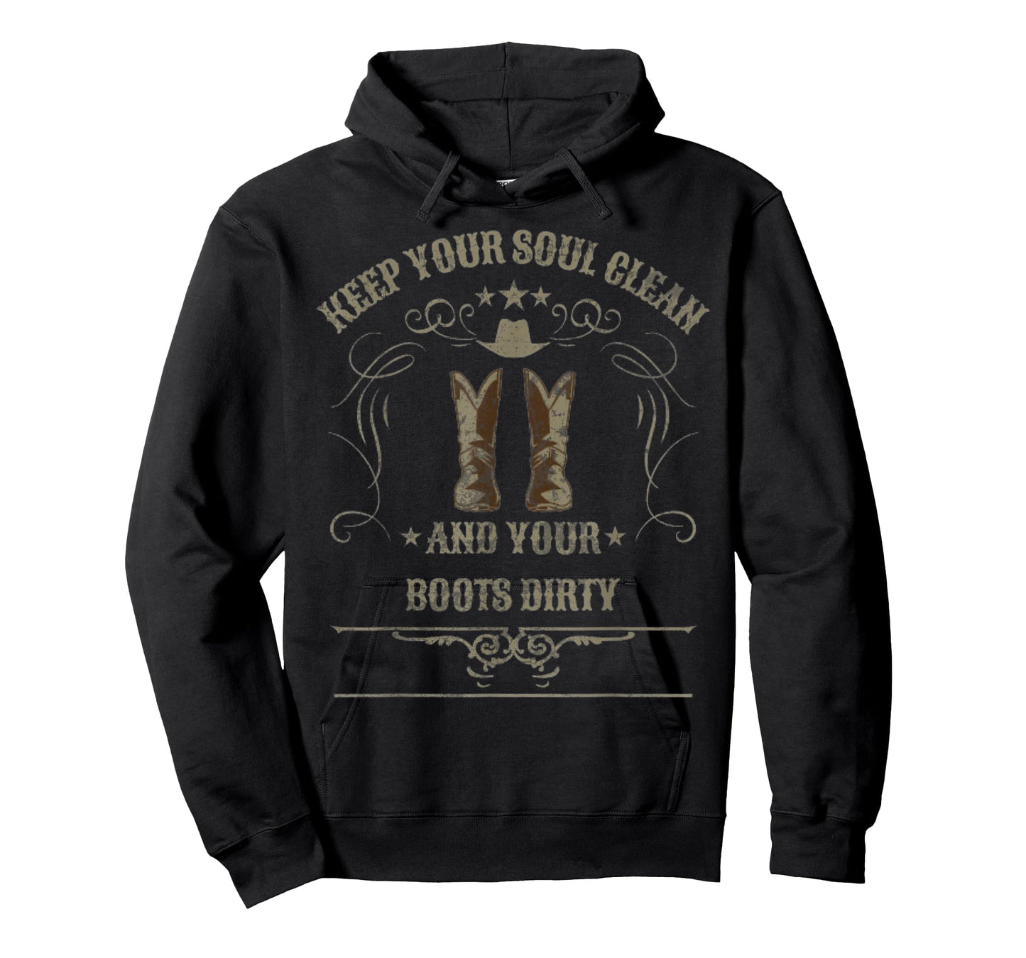 Keep Your Soul Clean Western Wisdom Graphic Womens Top T-Shirt