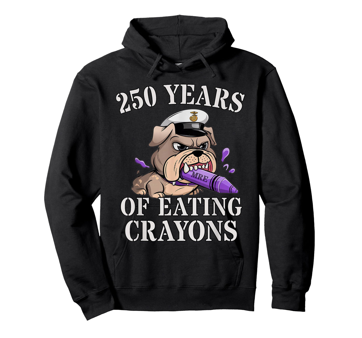 Sarcastic 250 Years of Eating Crayons Jarhead Squad Military T-Shirt
