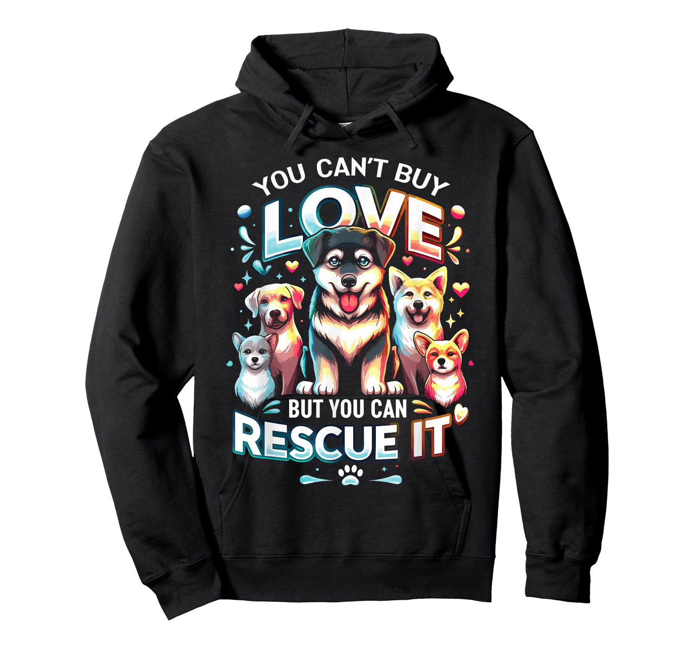 Cute Dog Rescue Lover Dog Breeds Rescued Dog T-Shirt