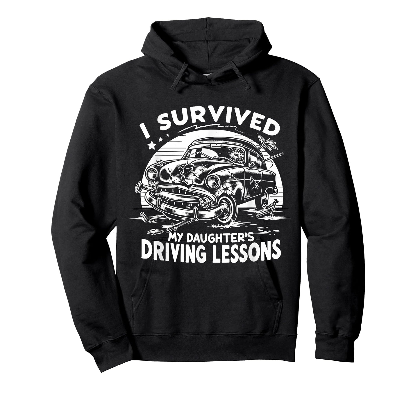 I Survived My Daughter's Driving Lessons Vintage T-Shirt