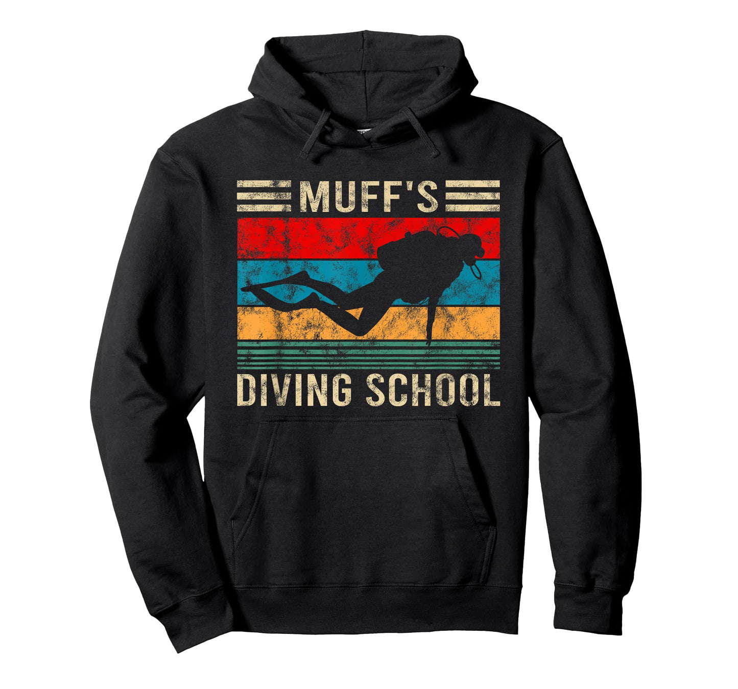 Muffs Diving School Funny Scuba Diver Gift T-Shirt