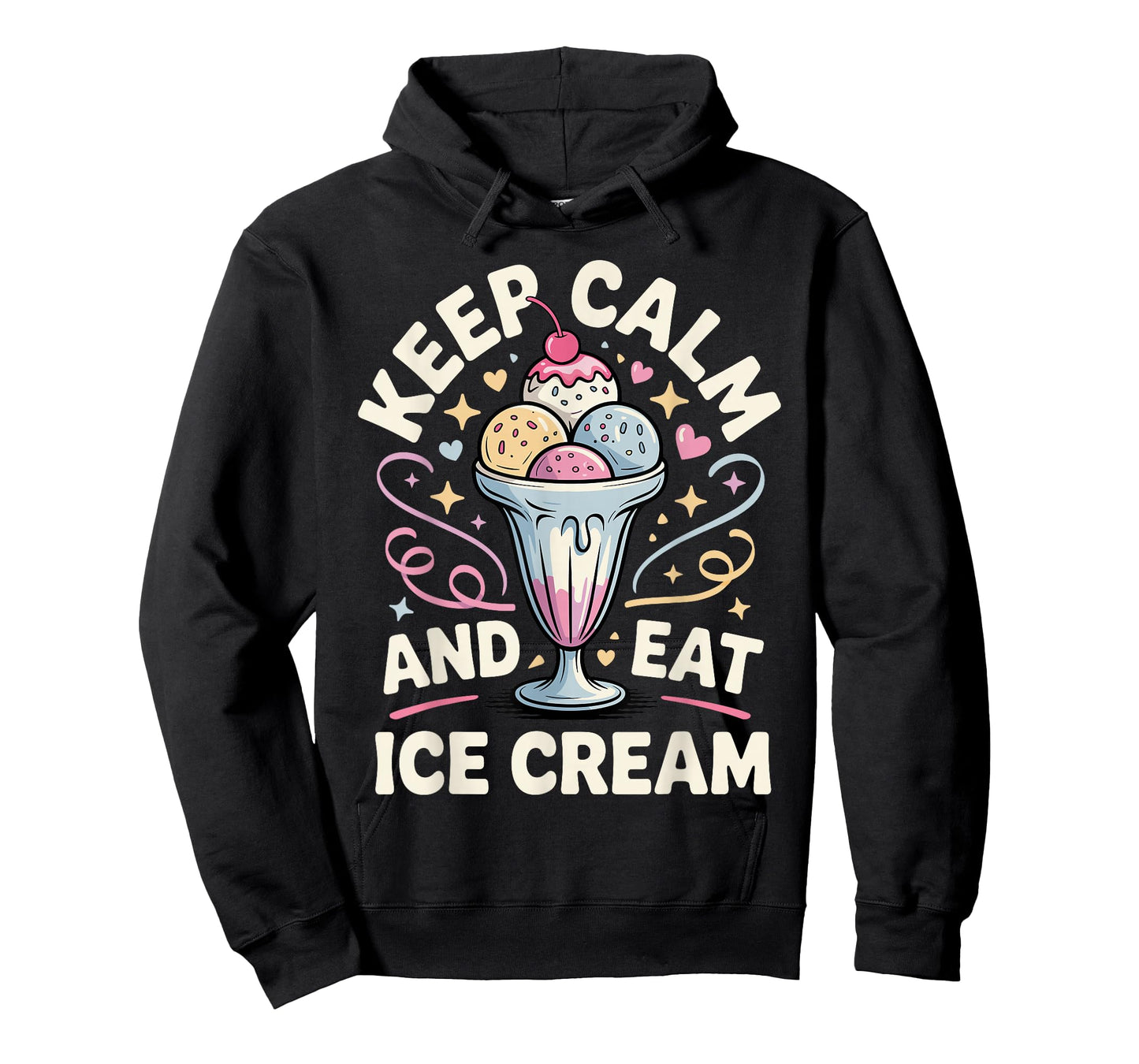 Funny Ice Cream Art for Men Women Kids Dessert Ice Cream Fan T-Shirt