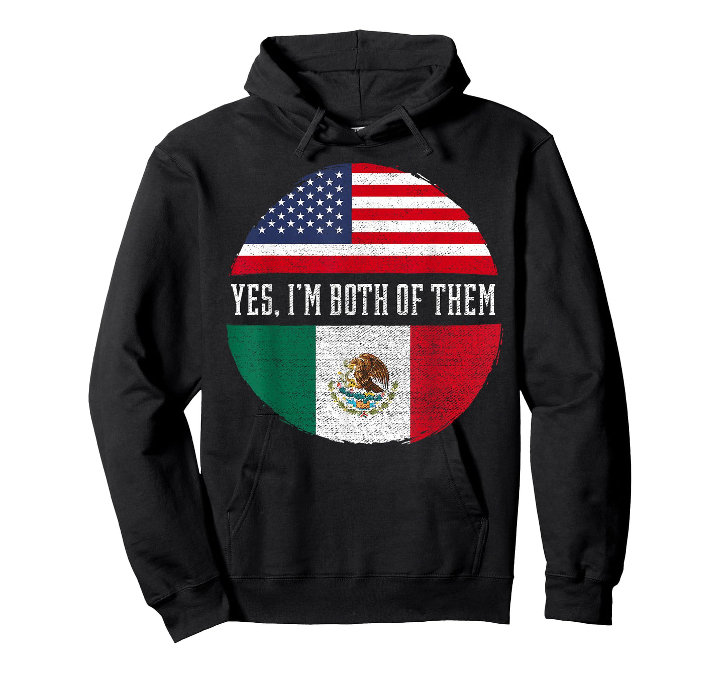 Half American Half Mexican USA Flag Mexico Heritage DNA T-Shirt