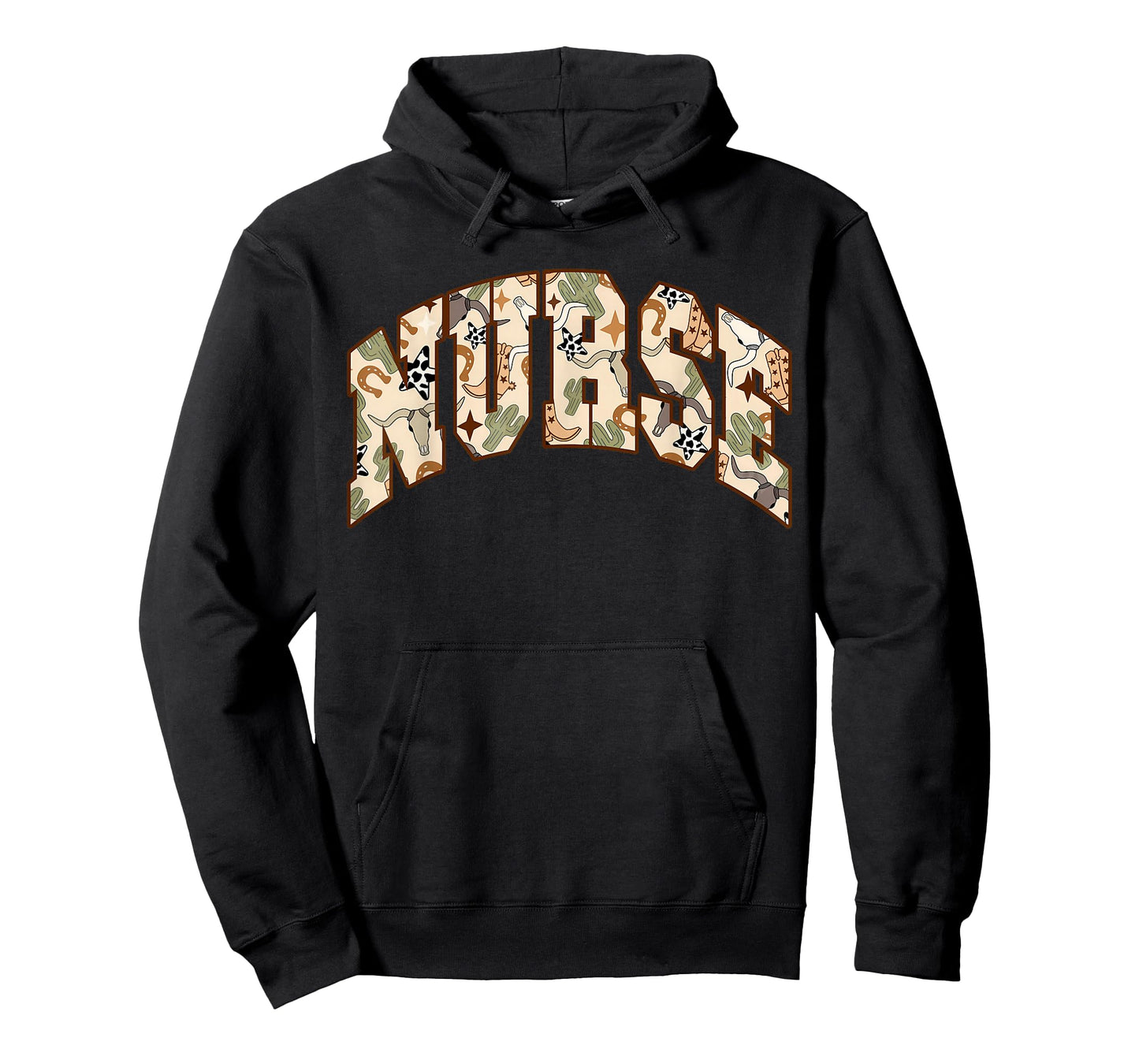Retro Nurse Country Western Cow Skull Desert Nursing RN T-Shirt