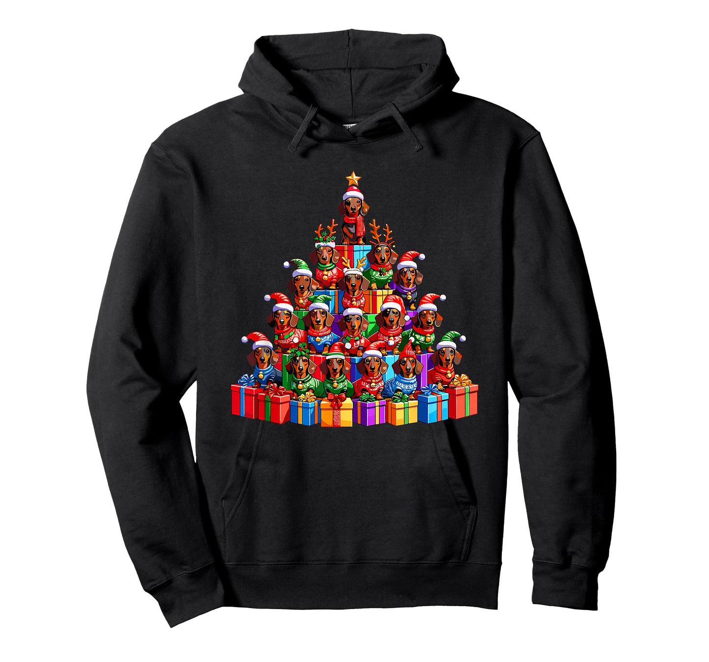 Christmas Tree Dachshund Dog Dachshunds Doxie T-Shirt