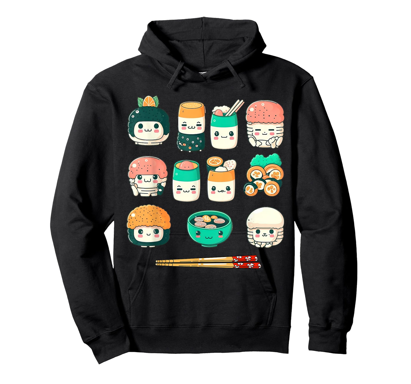 Funny Japanese Food Sushi Kawaii Sushi Lovers Anime Otaku T-Shirt