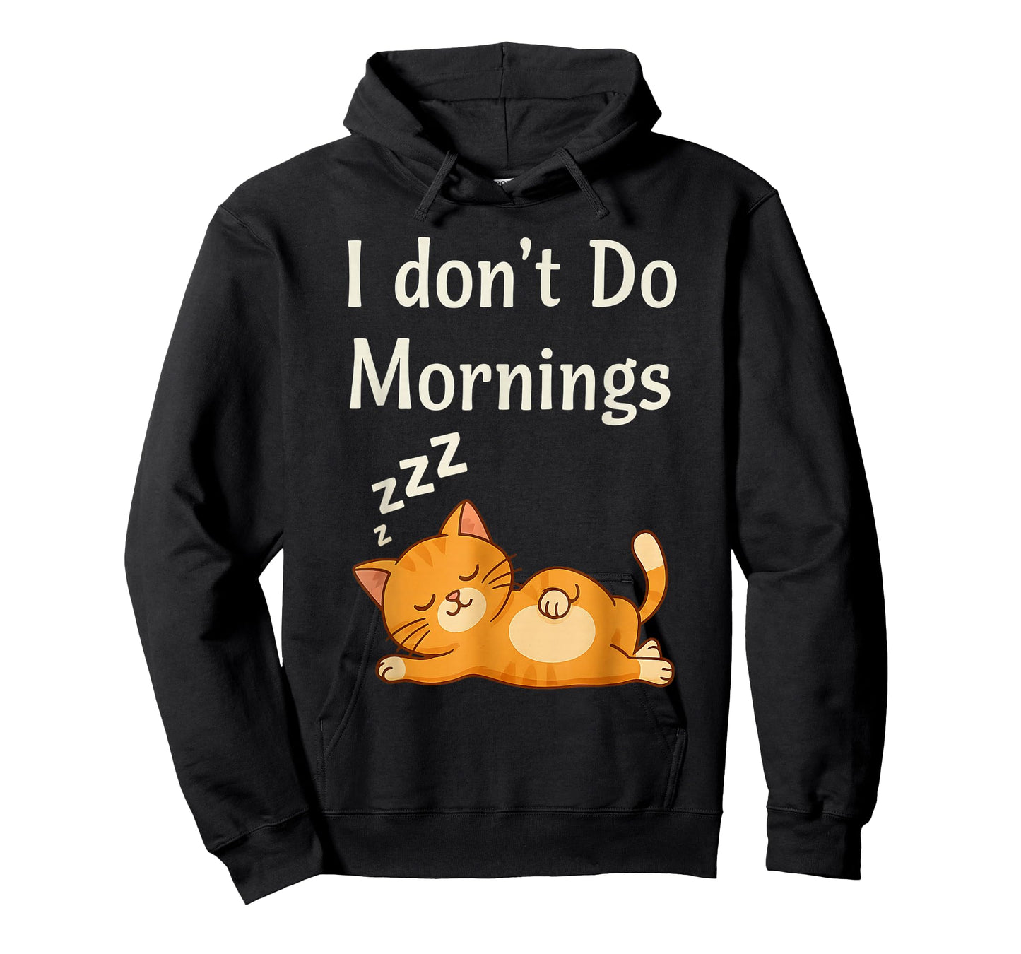 I Don’t Do Mornings Cat Lovers Funny T-Shirt