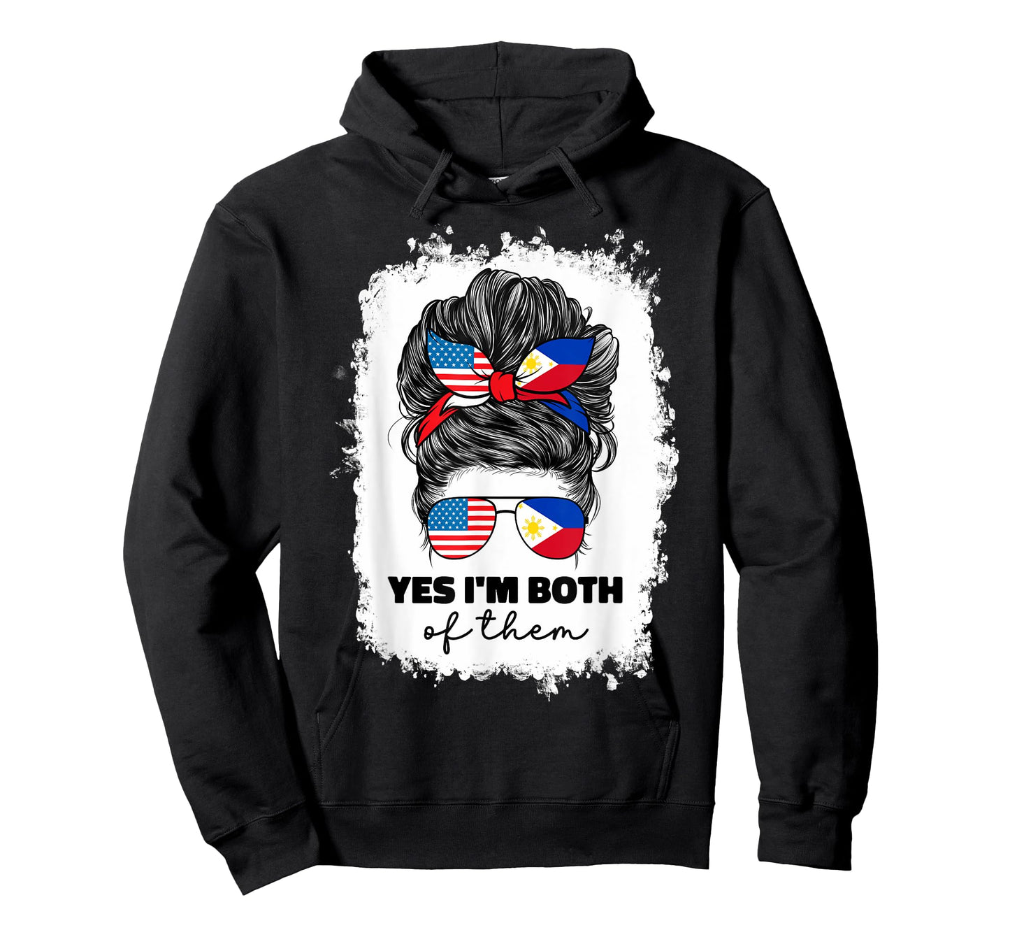 Half Filipino And American America Philippines Usa Flag Girl T-Shirt