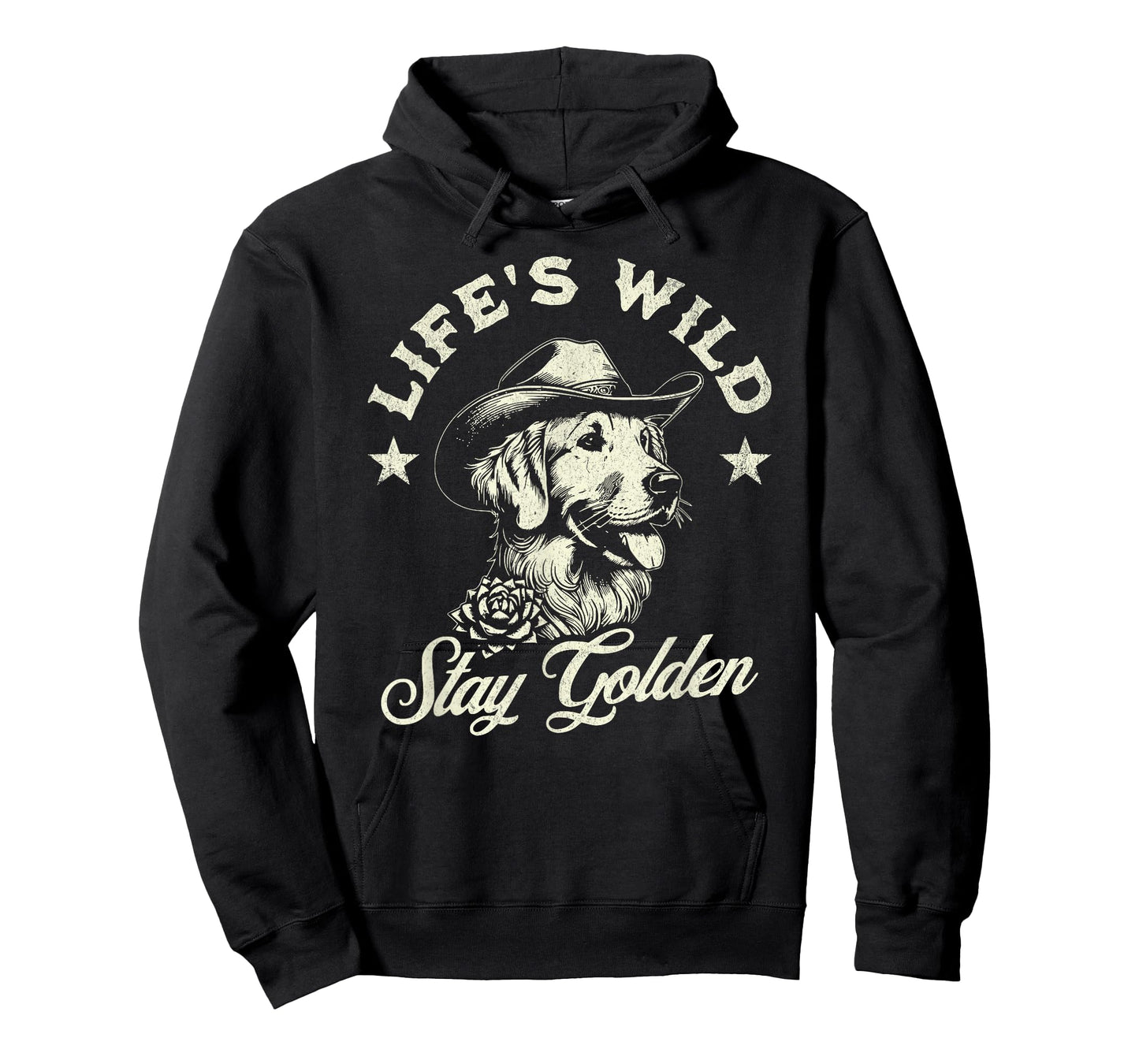 Golden Retriever Cowboy Dog for Men and Women Western Style T-Shirt
