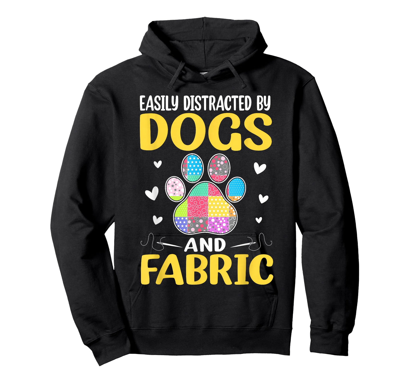 Easily Distracted By Dogs And Fabric Quilting Quilter T-Shirt