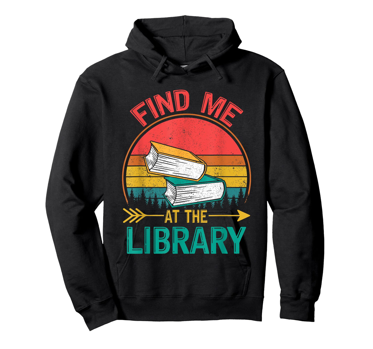 Find Me at The Library Vintage Book Lover Funny T-Shirt