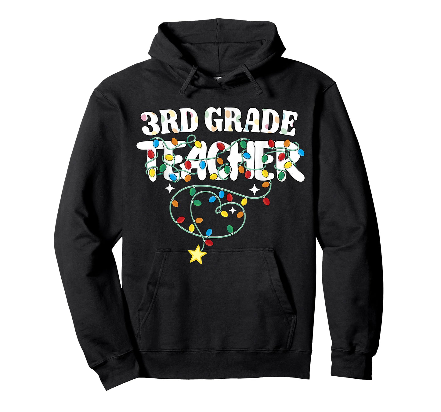 3rd Grade Teacher Christmas Lights Third Grade Teacher Squad T-Shirt