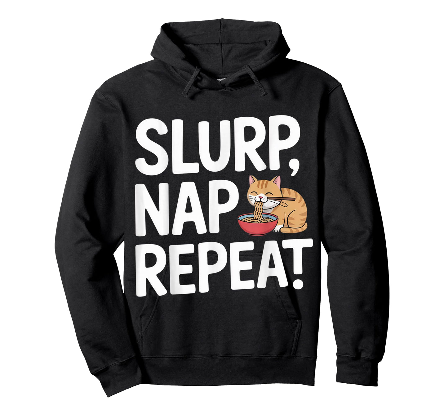 Slurp Nap Repeat Cute Ramen Cat Kawaii Noodles T-Shirt