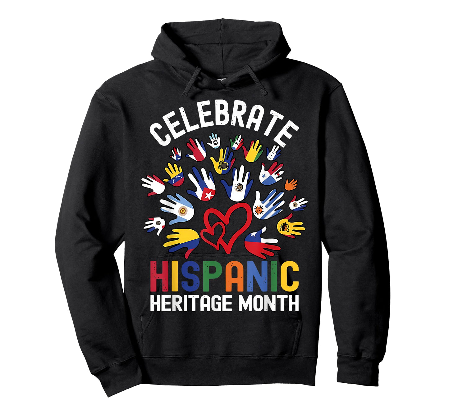 Celebrate Hispanic Heritage Month Hispanic Flags Mexican T-Shirt