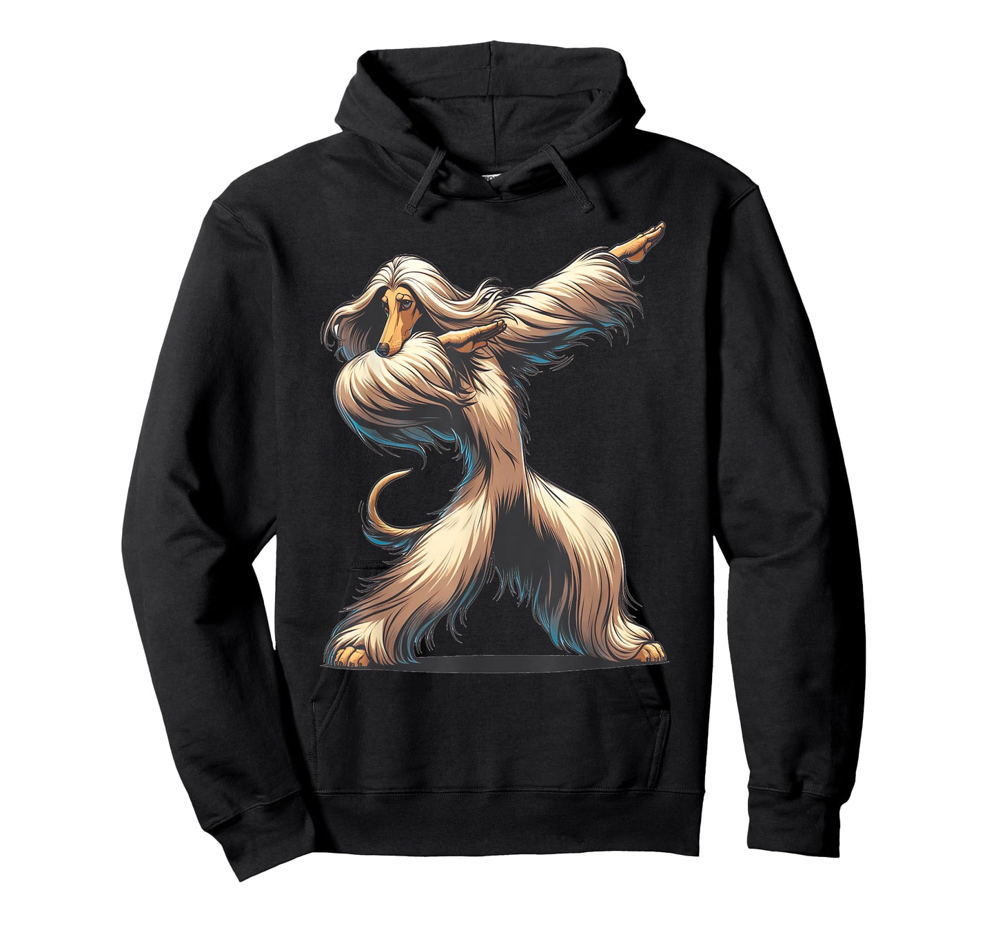 Dab Afghan Hound Dancing Dabbing Dog T-Shirt, Small