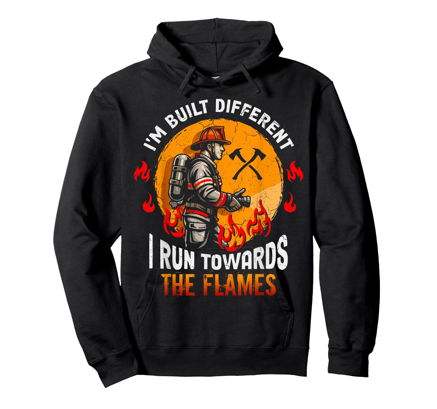 I Run Towards The Flames Firefighter Fire Truck Fire Rescuer T-Shirt