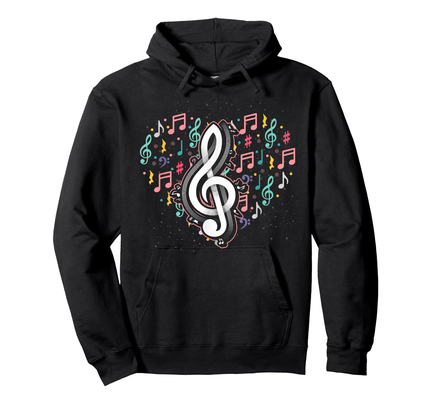 Music Lover Treble Clef Heart Music Notes Musician Music T-Shirt