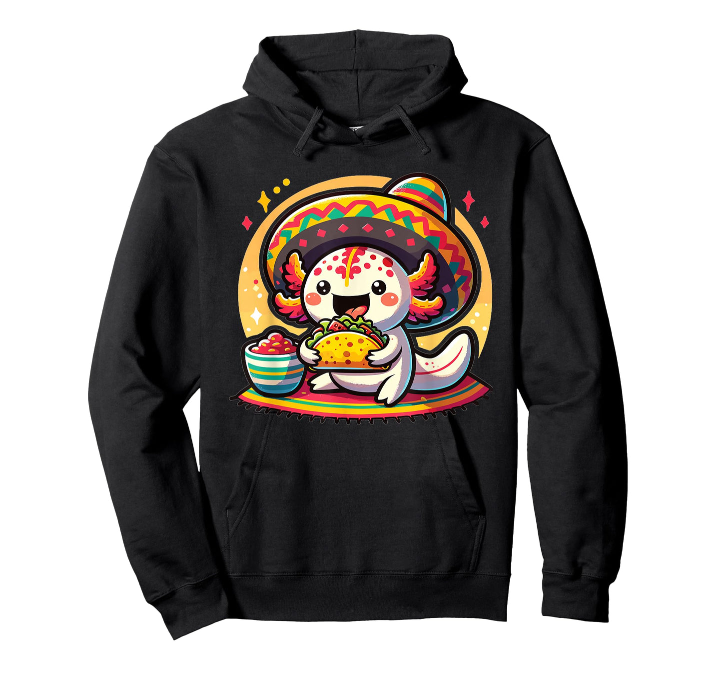 Tacolotl Funny Mexican Axolotl Eats Taco T-Shirt