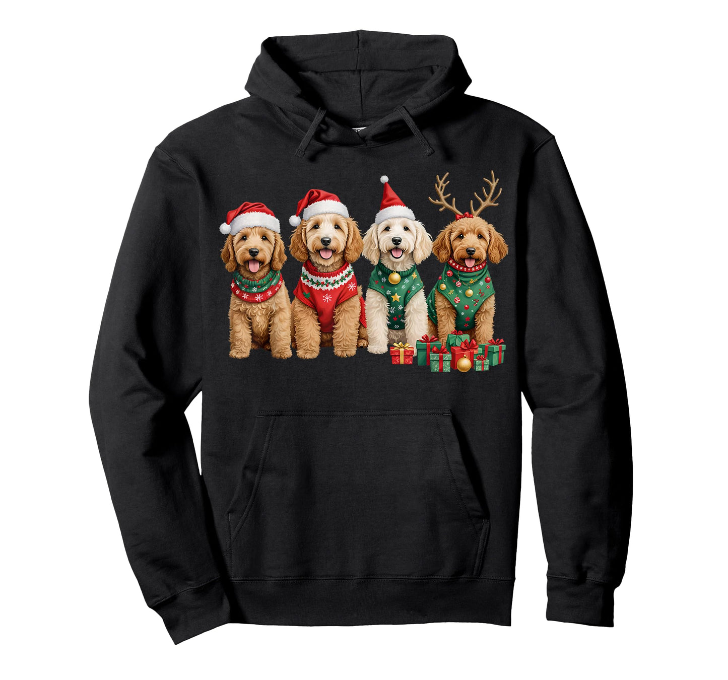 Goldendoodle Christmas Golden Doodle Pajamas For Women Girls T-Shirt