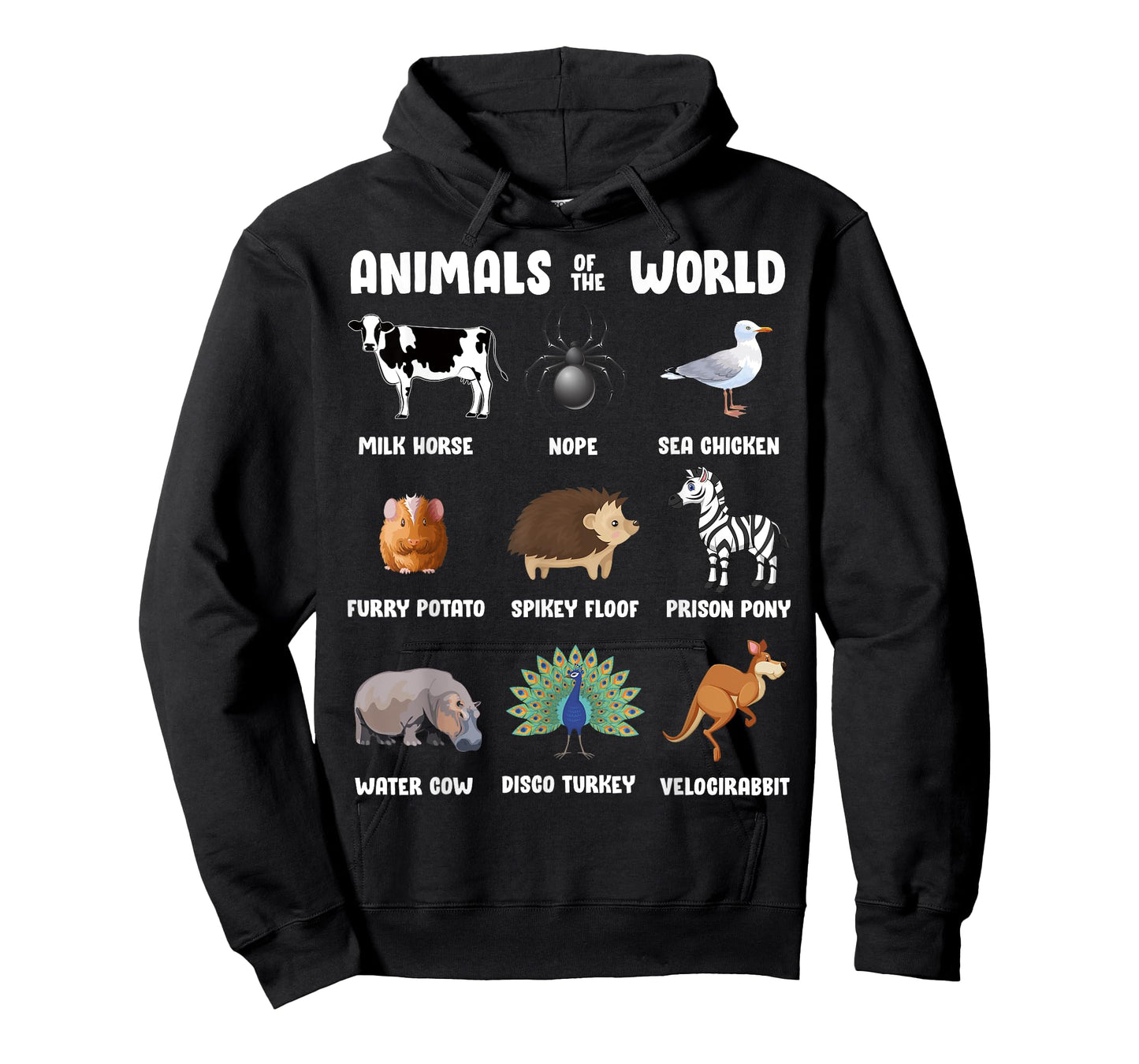 Animals Of The World Gift Tee Funny Rare Animals Memes T-Shirt
