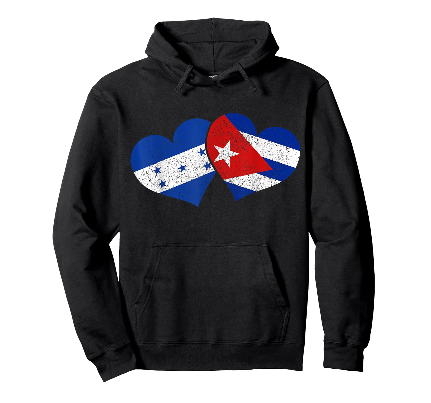 Honduras Cuba Hearts Cuban Honduran Flag Pride Heritage T-Shirt