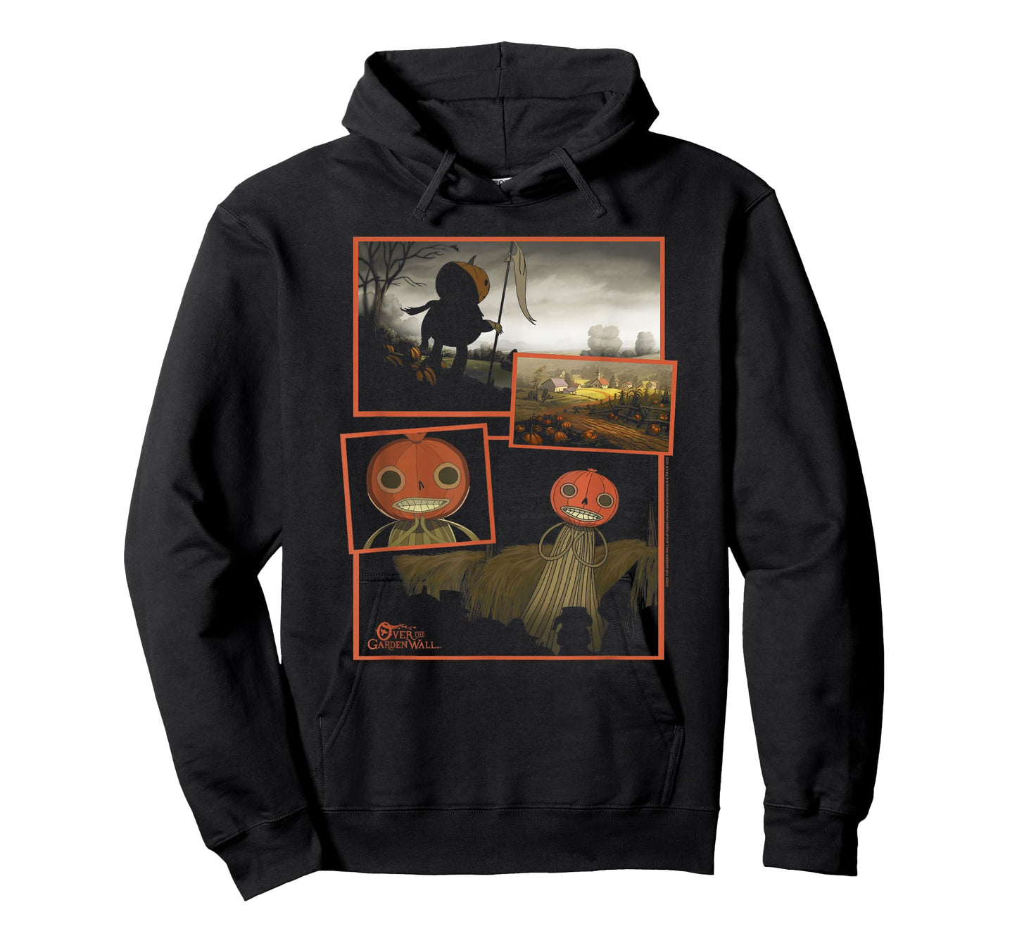 Over The Garden Wall Pumpkin People Collage Spooky Cartoon T-Shirt