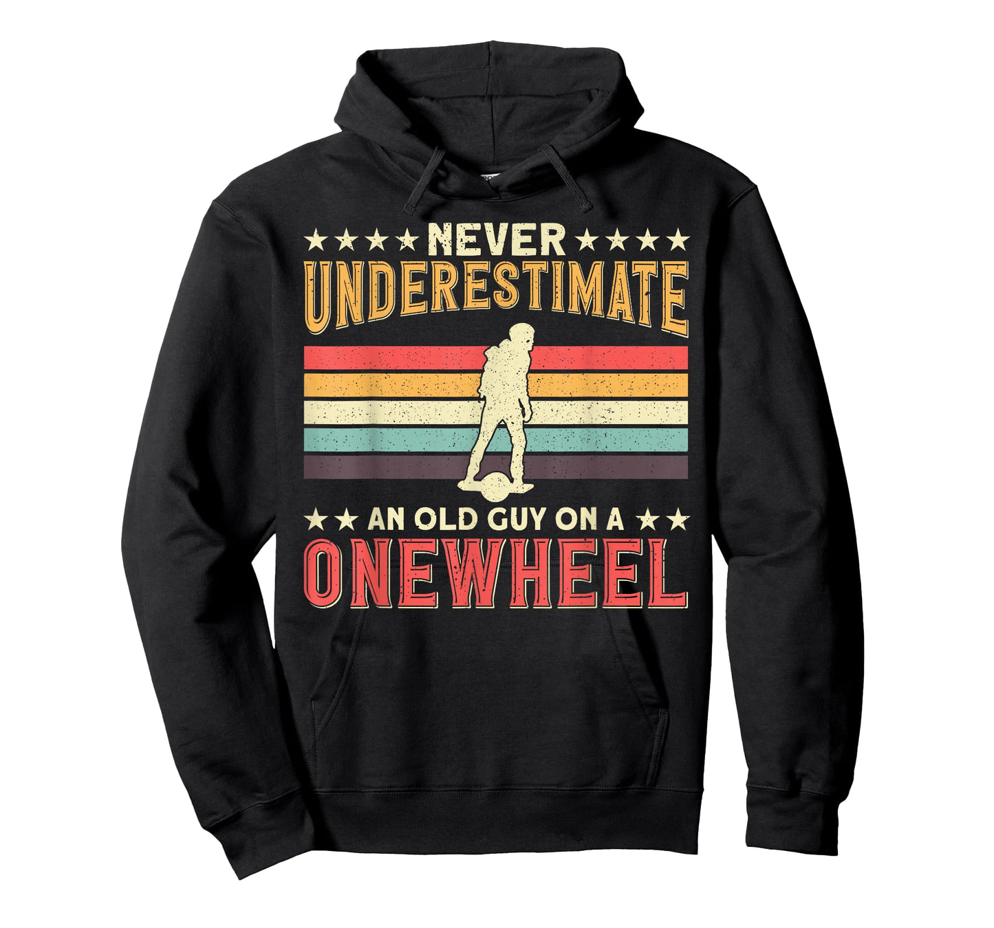 One Wheel Never Underestimate an Old Guy On a Onewheel GT S T-Shirt
