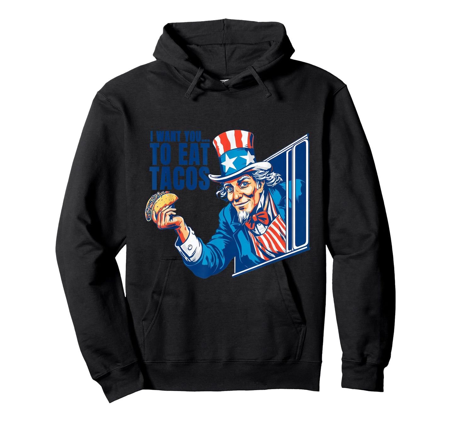 Funny Patriotic Taco Costume with Eat Tacos Speech T-Shirt