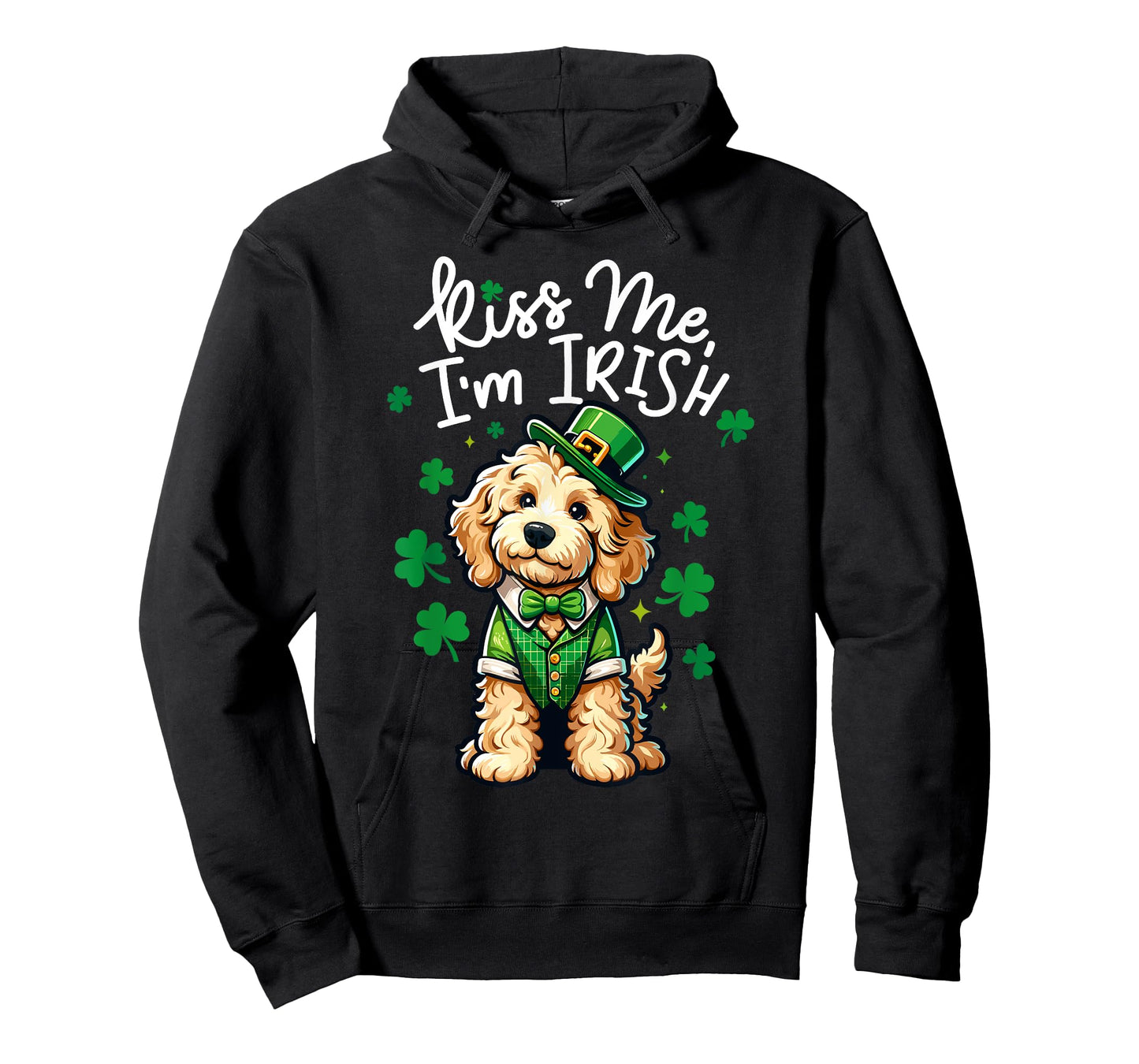 Kiss Me Im Irish Doodle Kids Men Women Funny St Patricks Day T-Shirt