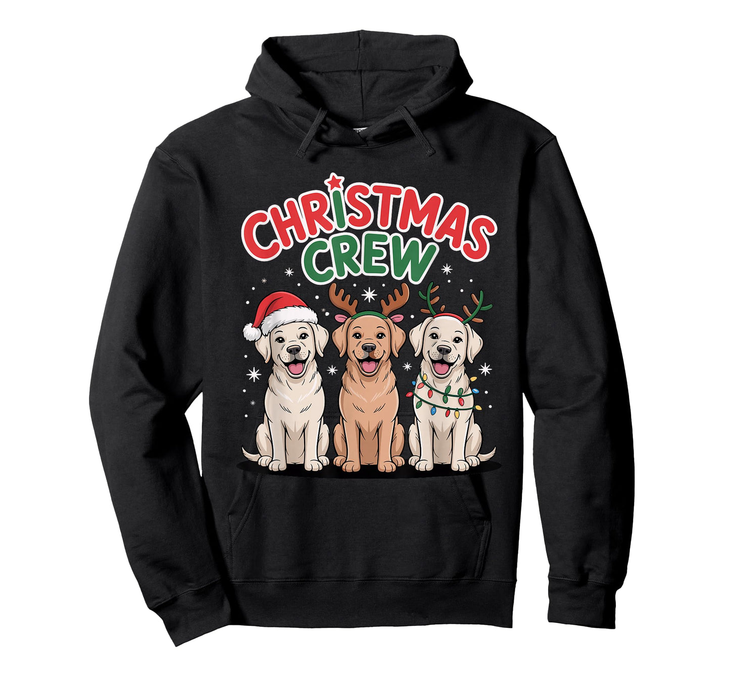 Christmas Crew Xmas Puppy Funny Christmas Labrador Retriever T-Shirt