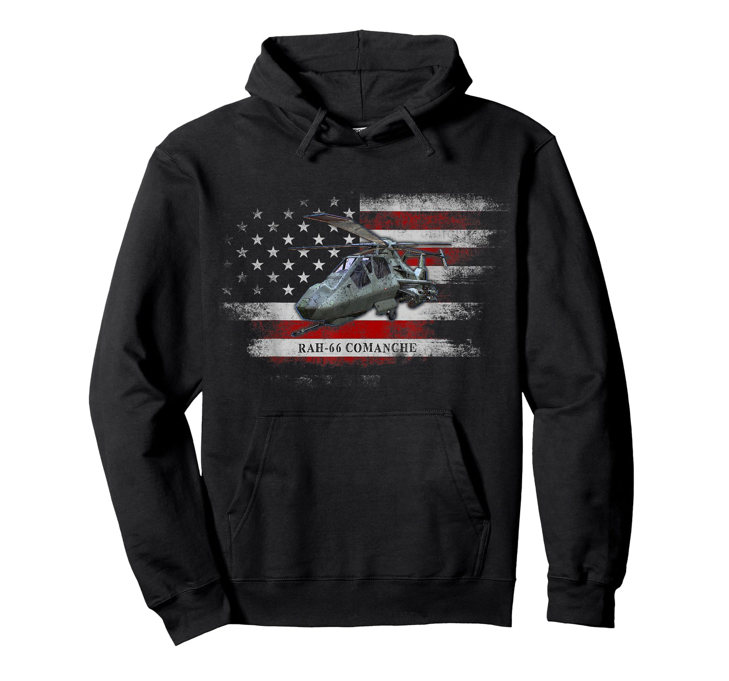 RAH-66 Comanche Helicopter USA Flag Helicopter Pilot Gifts T-Shirt