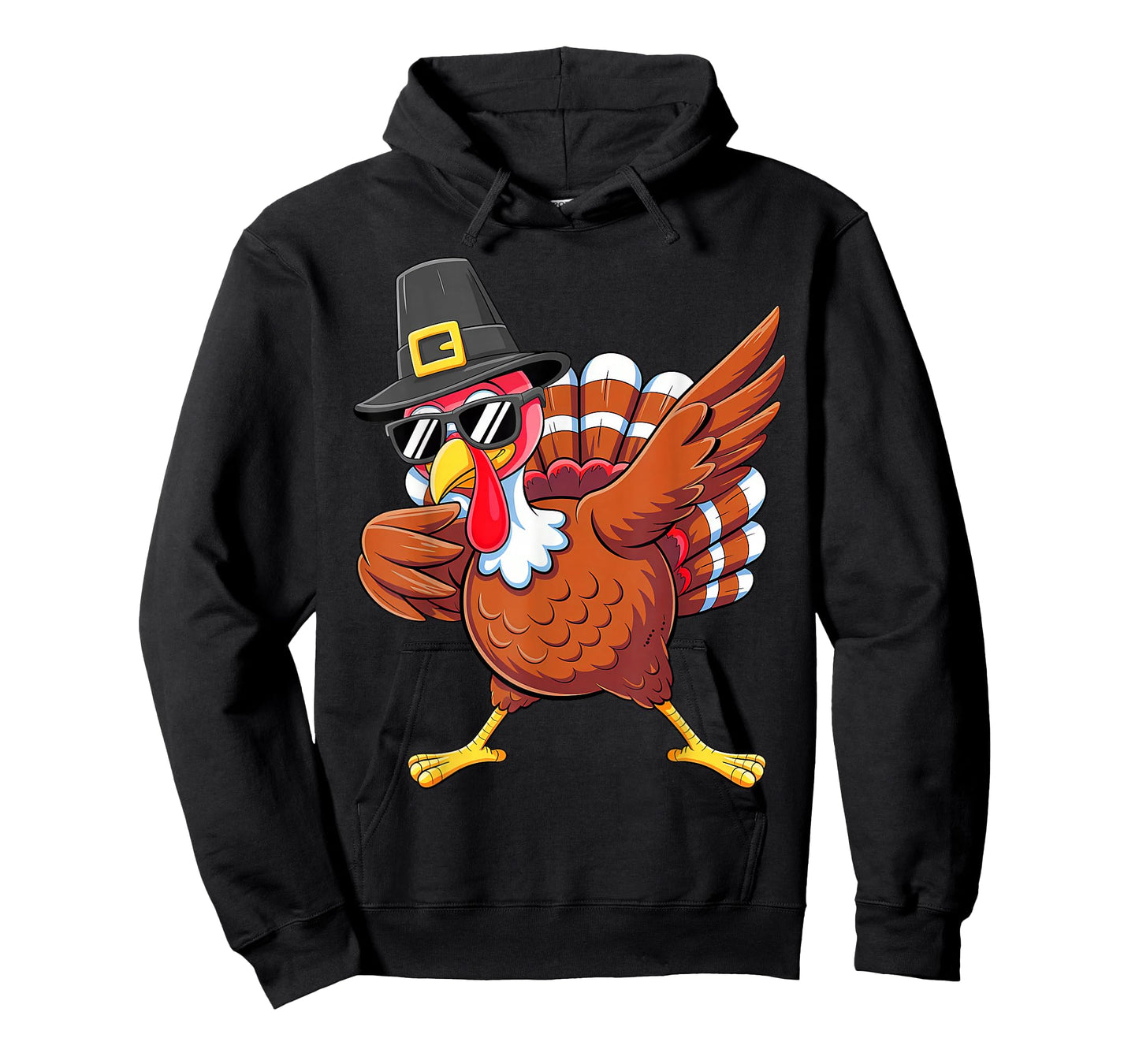 Dabbing Turkey Thanksgiving Day Pilgrim Boys Men Funny Dab T-Shirt