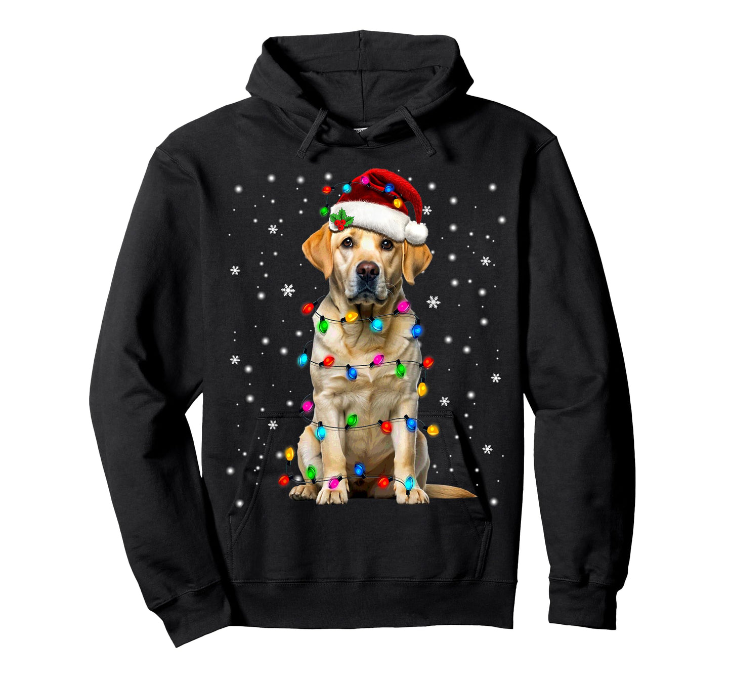 Yellow Labrador Retriever Christmas Tree Light Pajama Dog T-Shirt