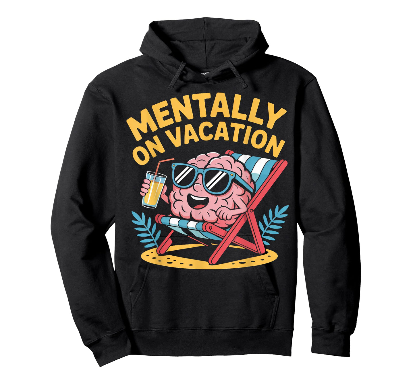 Mentally on Vacation Brain Lounge T-Shirt
