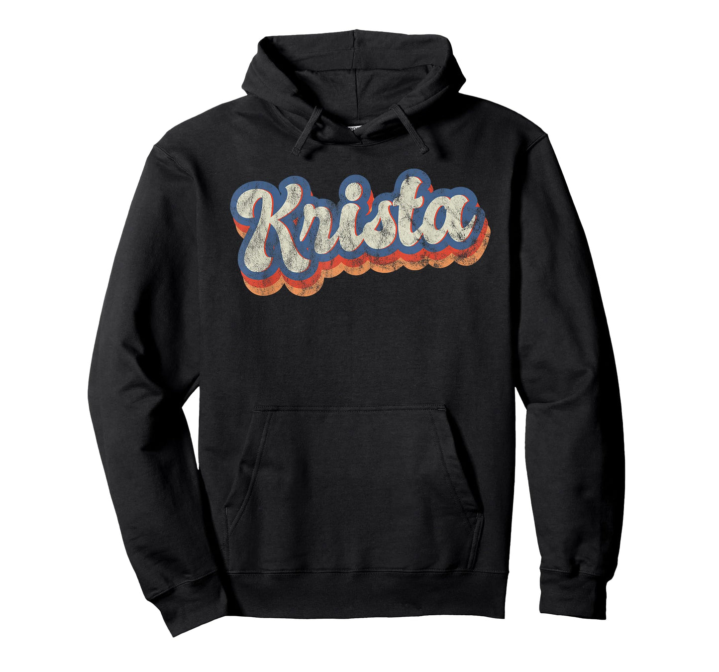 Krista Personalized Name Shirt Custom Lettering 70's T-Shirt