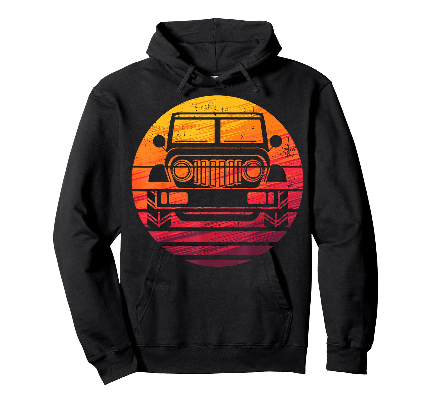 Off Road 4X4 Vintage Retro 70s Sunset Off Road T-Shirt