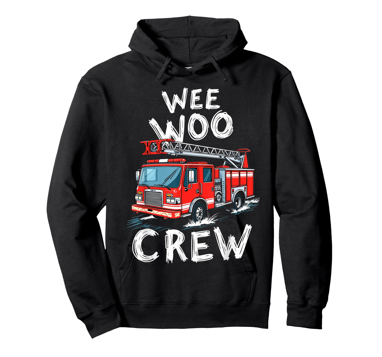 Funny Fire Truck Wee Woo Crew Firetruck Lover Men Women Kids T-Shirt