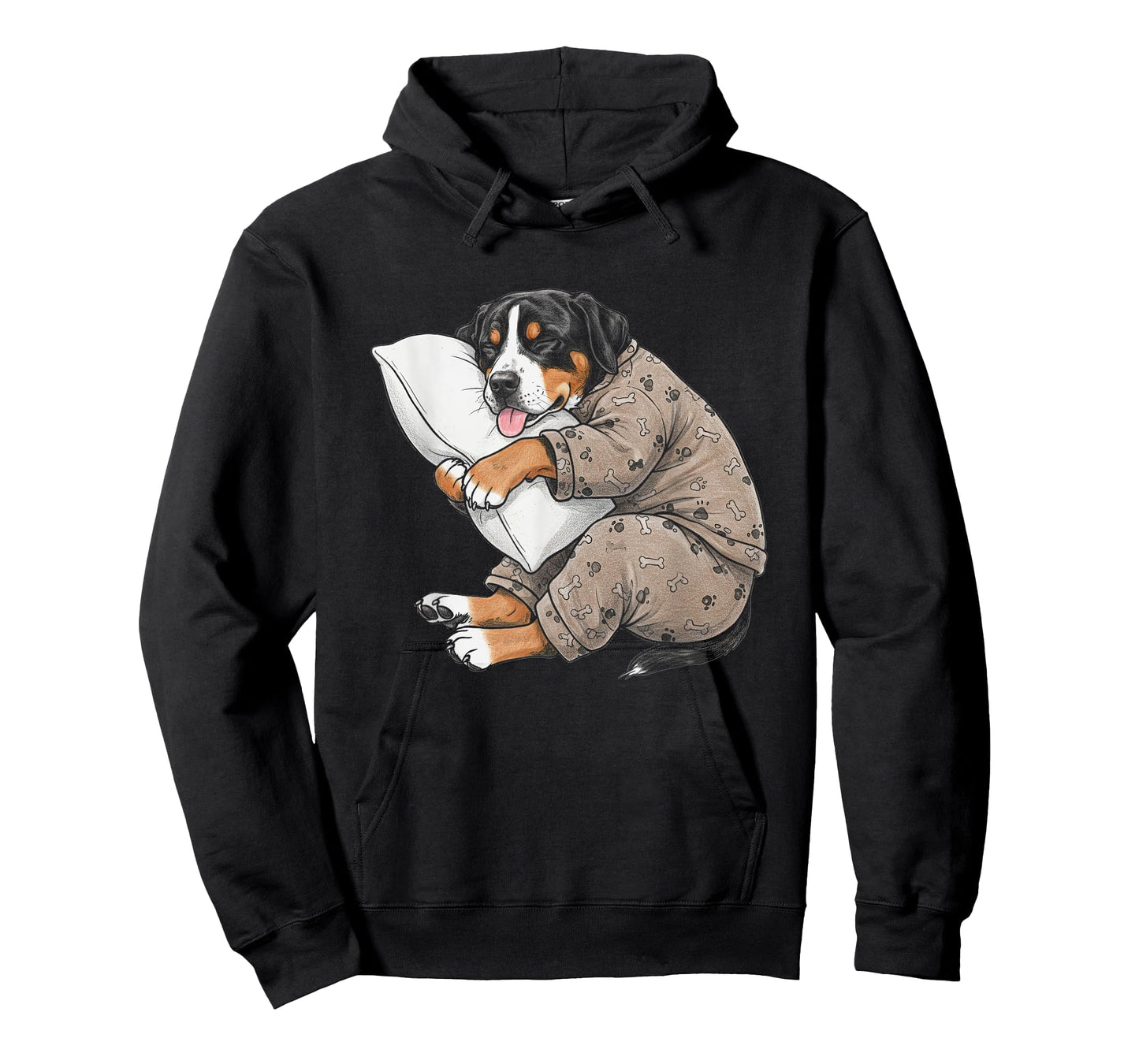 Funny Sleepy Greater Swiss Mountain Dog Pajama Adults Kids T-Shirt