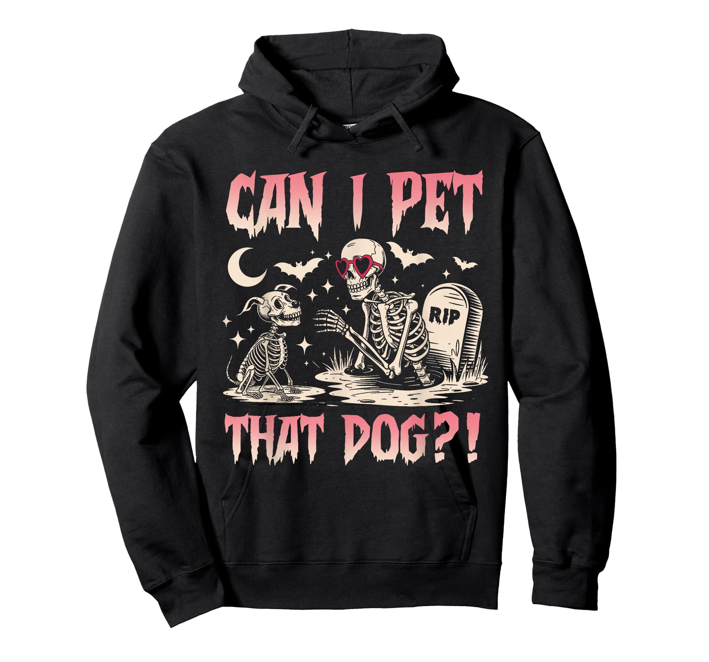 Can I Pet That Dog Funny Skeleton and Dog Halloween Costume T-Shirt