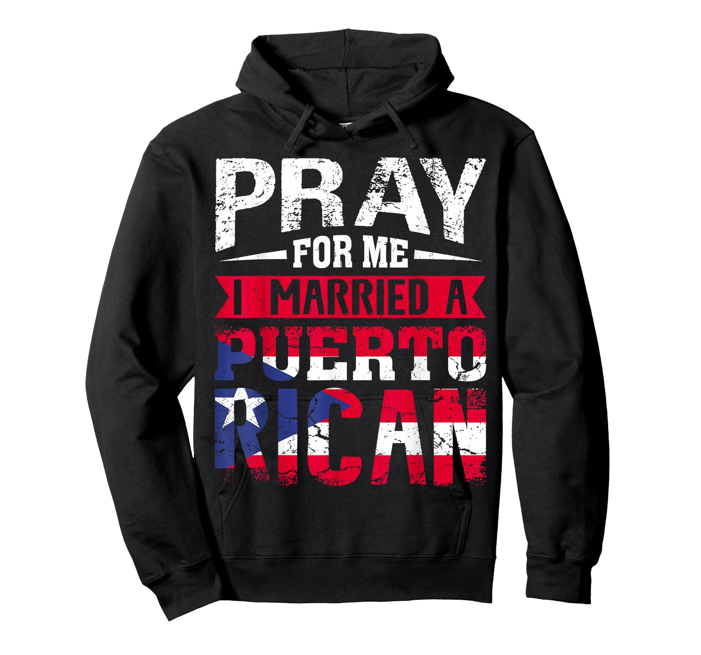 Pray for Me I Married a Puerto Rican Wife Husband Matching T-Shirt
