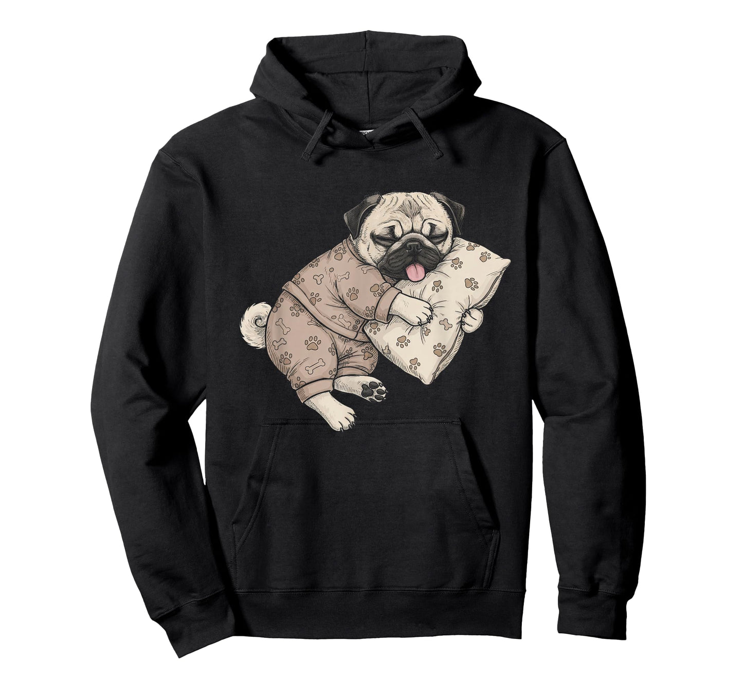 Funny Sleepy Pug Pajama Men Women Kids T-Shirt