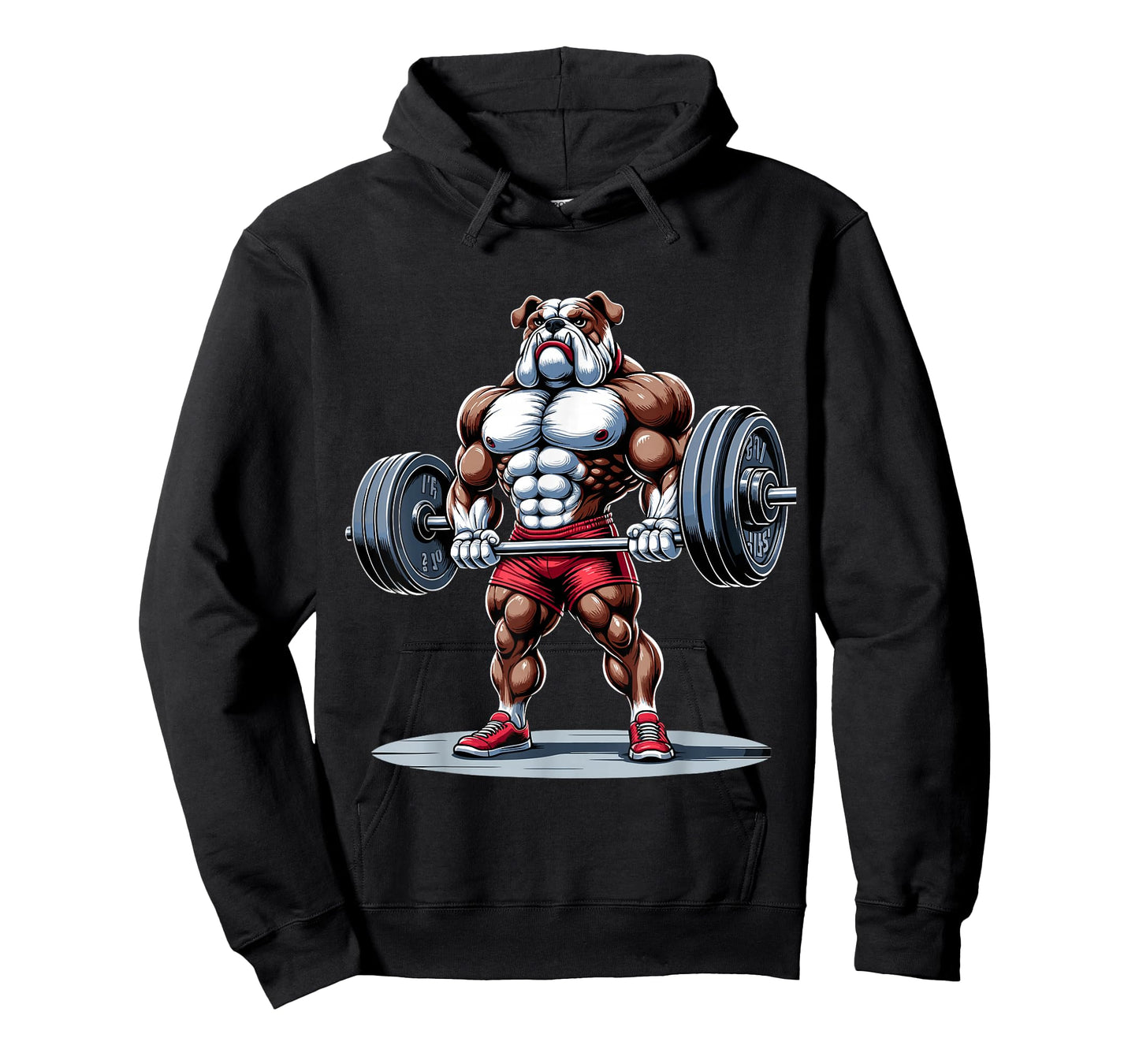 English Bulldog Muscular Gym Fitness Bodybuilding T-Shirt