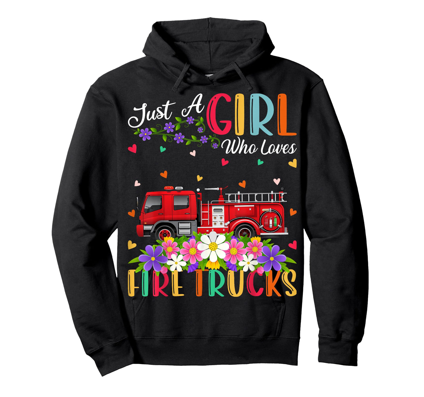 Fire Truck Lover Just A Girl Who Loves Fire Trucks T-Shirt