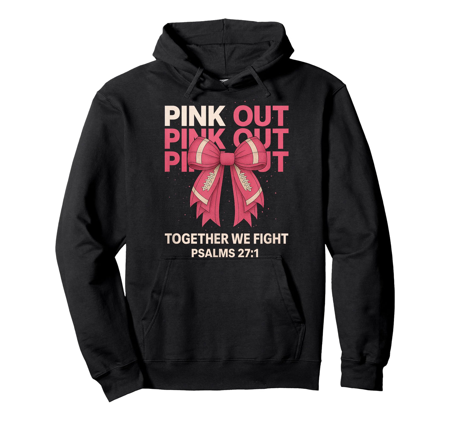 Pink Out Football Bow T-Shirt